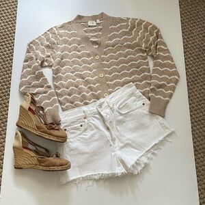 Citizen of humanity white denim shorts